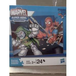    24pc Marvel Super Hero Spiderman and Dr. Doom Puzzle Toys & Games