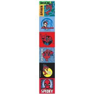 PS109 Sticker Spiderman Asst 2.5x2.5 100 Per Roll by Office Supplies 