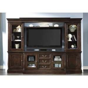   River Street Entertainment Center in Burgundy Spice Furniture & Decor