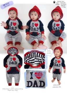   in Korea I Love Dad Baby Boy Girl Infant Warm Clothing / OA 301  