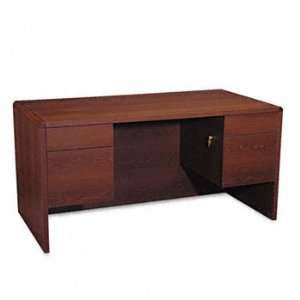 HON® 10600 Series Double Pedestal Desk with Three Quarter 