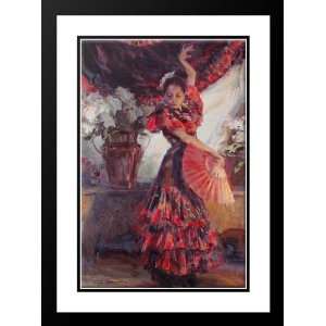 Gerhartz, Daniel F. 19x24 Framed and Double Matted Flamenco