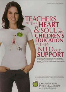 Sophia Bush ad for JNY in the Classroom, clipping  