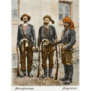  Three Russian Men from Mingrelia, Georgia, with their 