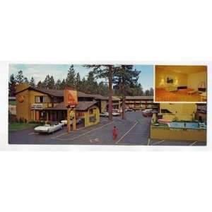   Motor Lodge Postcard South Lake Tahoe California 