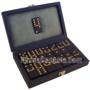  Deluxe Blue Domino Set   Double Six Set of Dominoes Touch 