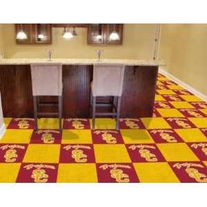 Southern Cal USC Trojans 20pk Area/Sports/Game Room Carpet/Rug Tiles 