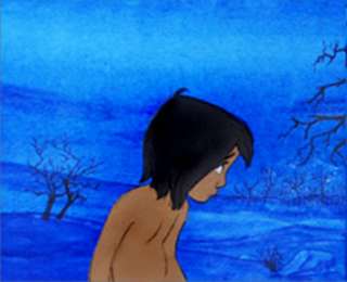 Disney, Jungle Book, Production Cels, Mowgli, Kaa, 1967  