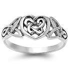more options celtic heart with trinity knot ring sterling silver $ 12 
