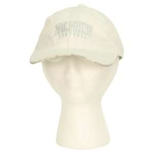   White w/ Camo Bill Slouch Style Adjustable Hat