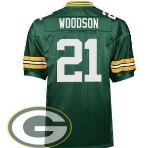   21 Charles Woodson Jersey Authentic Football Green Jerseys Size XXL/54