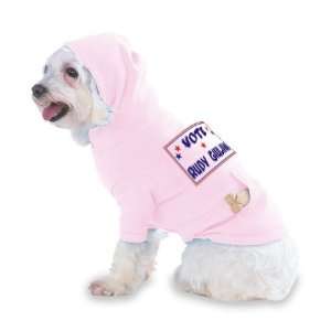  VOTE RUDY GIULIANI Hooded (Hoody) T Shirt with pocket for 