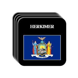  US State Flag   HERKIMER, New York (NY) Set of 4 Mini 