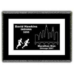  Personalized Chicago Marathon Runner Afghan