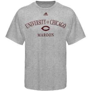  adidas Chicago Maroons Ash 2009 Practice T shirt Sports 