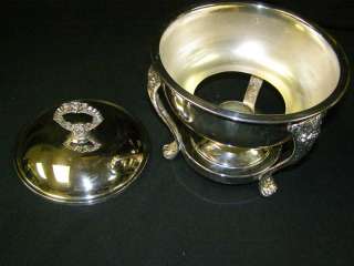 English Silver Mfg Co Silverplate Round Chafing Server  
