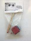Pocket chalker red leather pool cue chalk hold NWT NEW