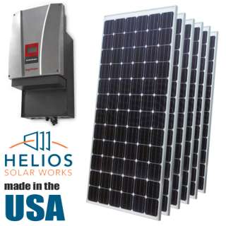 Helios 18 Mono Solar Panels System 5.4 kW Grid Tie Kit Inverter 
