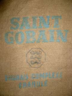 Genuine Vintage French Grainsack, Feedsack *SAINT GOBAIN* Fabulous 