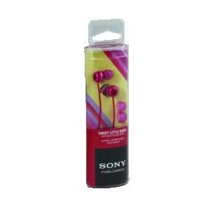  Sony Sweet Little Buds Earbud Headphones Red Layered Motif 