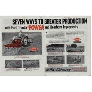   Tractor POWER and Dearborn Implements  1951 Ford Tractor Ad