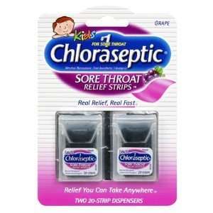  CHLORASEPTIC GRAPE REL STRIPS 40 pack Health & Personal 