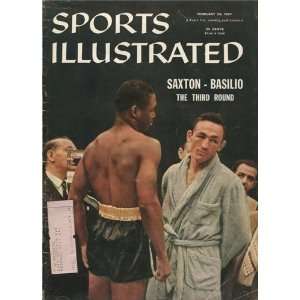  Saxton & Basilio Unsigned Sports Illustrated  Feb 25 1957 