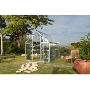  Nature Silverline 8 x 6 Garden Greenhouse   Polycarbonate Panels 