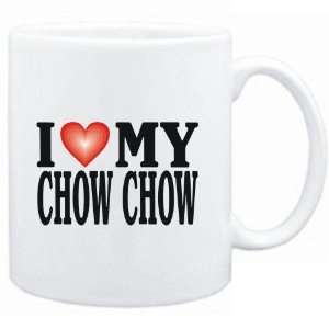  Mug White  I LOVE Chow Chow  Dogs