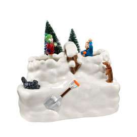 Dept 56 Animated Snowball Fight 4020242 New 2011  