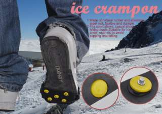 Outdoors Over Shoe Studded Anti Slip Snow Ice Shoe/Grip/Spike​/Cleat 