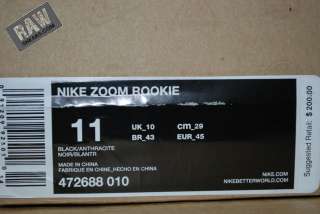 Nike Zoom Rookie Foamposite Penny Black/Metallic 472688 010 US10 11 