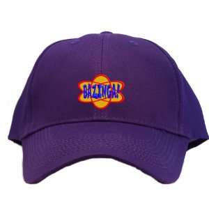  Bazinga Embroidered Baseball Cap   Purple 