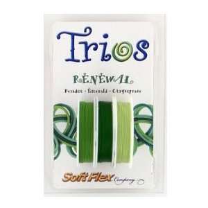 Soft Flex Trios   Renewal   Peridot, Emerald, Cryoprase .019