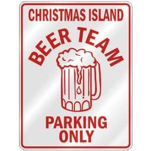   ISLAND BEER TEAM PARKING ONLY  PARKING SIGN COUNTRY CHRISTMAS ISLAND