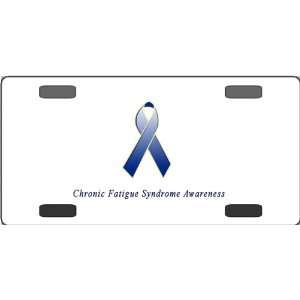 Chronic Fatigue Syndrome Awareness Ribbon Vanity License Plate