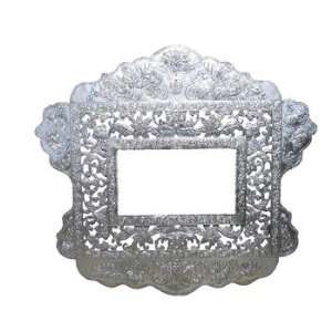  HUGE Tufted tin mirror