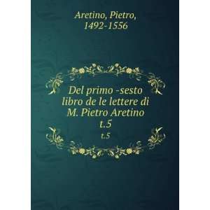  Del primo sesto libro de le lettere di M. Pietro Aretino 
