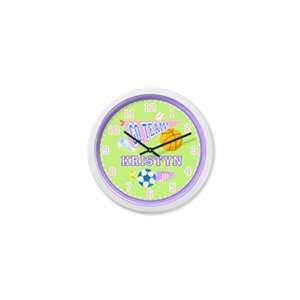  Girls Game On Personalized Clock