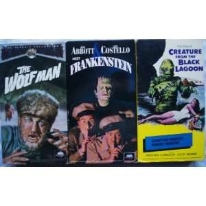  Classic Universal Monsters Collection VHS 