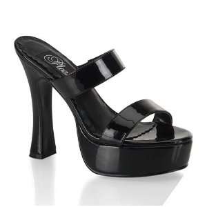  Party 02 5 Chunky Heel Two Band Platform Slide 