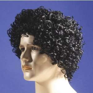  Black Curly Mens Wig 