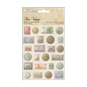 Paper Company Bon Voyage Dome Stickers 3.5X4.5 Sheet Mini; 3 Items 