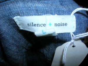 SILENCE + NOISE denim short sleeve dress L ADORABLE  