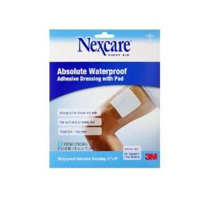  Nexcare Waterproof Adhesive Dressing W/ Pad 3.5 X 8, 1 