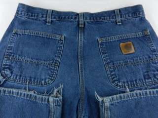   Carpenter Style Denim Blue Jeans Mens Pant Sz 34 X 32 34X32 SLEM