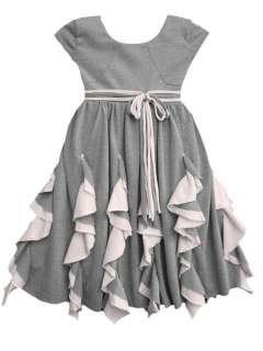 Isobella & Chloe Spring 2012 Light Gray & Pink Bayside Dress Sizes 4 6 