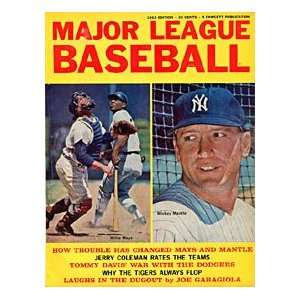   Unsigned 1963 Mayor League Baseball Cover Magazine