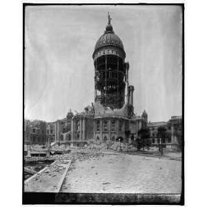  Tower of City Hall,1906 earthquake,San Francisco,Calif 