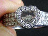 Chopard 18k White gold Happy Diamond Ring  